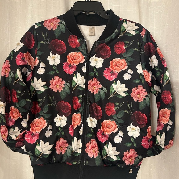 Jackets & Blazers - KSL Floral Print Women's Bomber Jacket